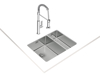 Picture of LAVA-LOUÇAS BE LINEA RS15 2C 580 BELINEARS152C580