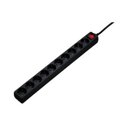 Picture of Extensão eléctrica 10 tomadas, 3,0mt, preto - 69137254