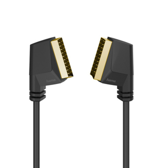 Picture of Cabo vídeo Scart M/M gold, 1mt, Preto - 00205082