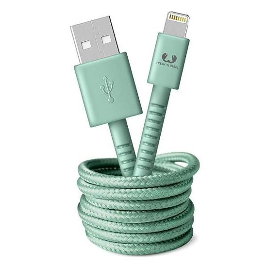 Picture of Cabo USB - Apple Lightning Fabriq -  3.0m  -  Misty Mint - 2ULC300MM