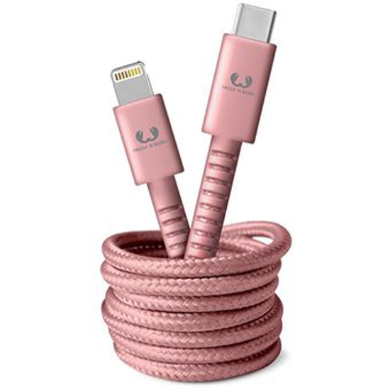 Picture of Cabo USB-C - Apple Lightning Fabriq -  1.5m  -  Dusty Pink - 2CLC150DP