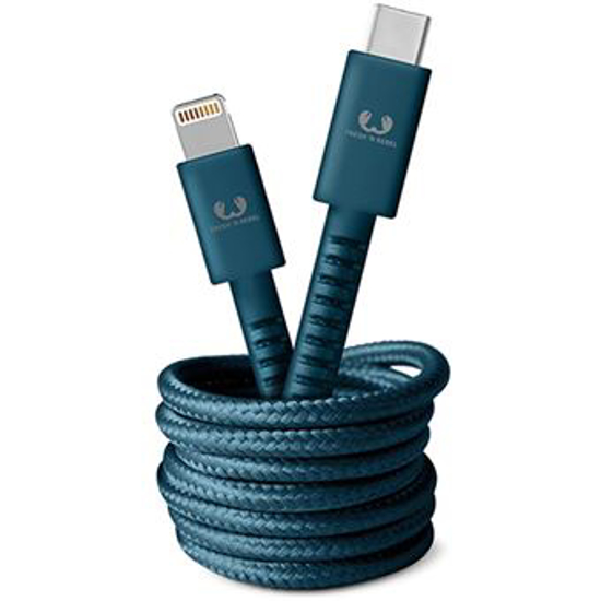 Picture of Cabo USB-C - Apple Lightning Fabriq -  1.5m  -  Petrol Blue - 2CLC150PB