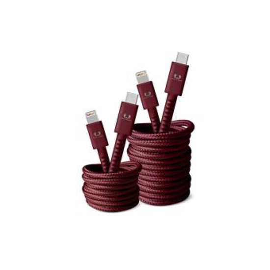Picture of Cabo USB-C - Apple Lightning Fabriq -  3.0m  -  Ruby Red - 2CLC300RR