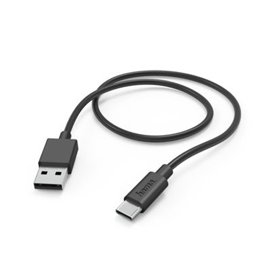 Picture of Charging Cable, USB-A - USB-C, 1 m, black - 00201594