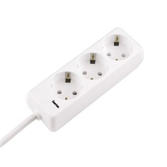 Picture of Distribution Panel, 3 sockets, white, 1.4 m - 00030381