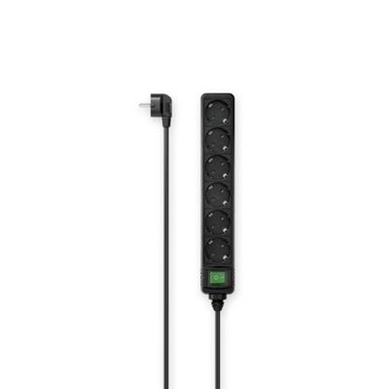 Picture of Power Strip, 6-Way, Switch, 3 m, black - 00223011