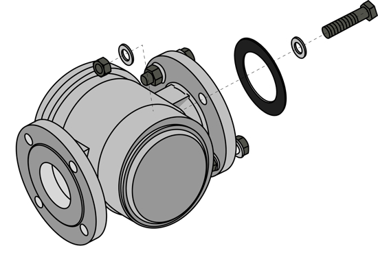 Picture of Filtro gas inclui material de ligações DN100 - 3590300