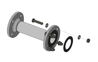 Picture of Tubo de extensão para o filtro de gas DN 100 - 3590301