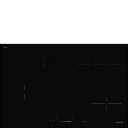 Picture of Placa vitrocerâmica, Preta, 4 zonas, 77cm - SE484EMTD
